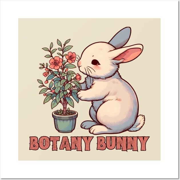 Botanist rabbit Wall Art by Japanese Fever